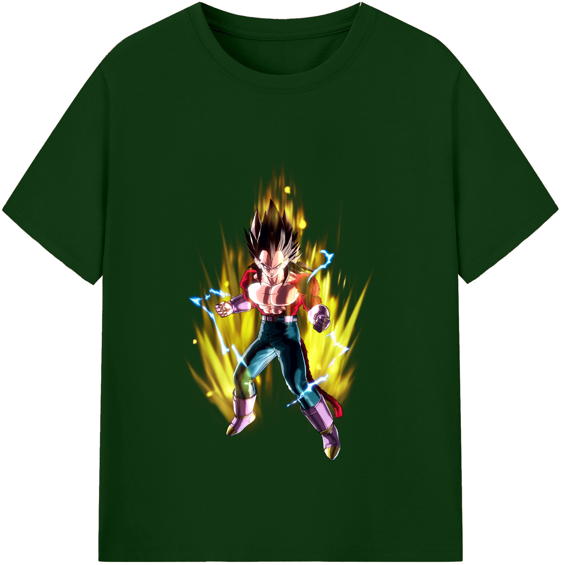 （画像用） ドラゴンボール ベジータ四世（Bejīta Yonsei）DRAGON BALL Vegeta IV 綿100％半袖Tシャツ（フロントプリント）
